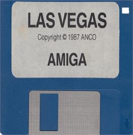 Cartridge artwork for Las Vegas on the Commodore Amiga.