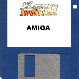 Cartridge artwork for Livingstone 2 on the Commodore Amiga.