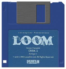 Cartridge artwork for Loom on the Commodore Amiga.