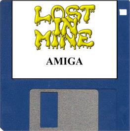 Cartridge artwork for Lost In Mine on the Commodore Amiga.