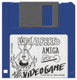 Cartridge artwork for Lupo Alberto: The VideoGame on the Commodore Amiga.