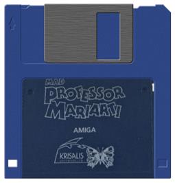Cartridge artwork for Mad Professor Mariarti on the Commodore Amiga.