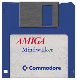 Cartridge artwork for Mind Walker on the Commodore Amiga.