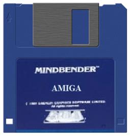 Cartridge artwork for Mindbender on the Commodore Amiga.
