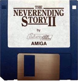 Cartridge artwork for Neverending Story 2, The - The Arcade Game on the Commodore Amiga.