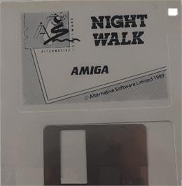 Cartridge artwork for Night Walk on the Commodore Amiga.