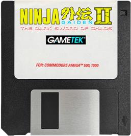 Cartridge artwork for Ninja Gaiden II: The Dark Sword of Chaos on the Commodore Amiga.