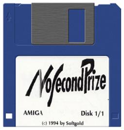 Cartridge artwork for No Second Prize on the Commodore Amiga.
