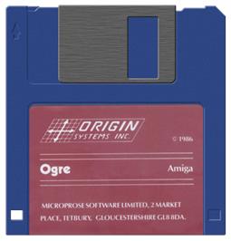 Cartridge artwork for Ogre on the Commodore Amiga.