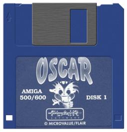 Cartridge artwork for Oscar on the Commodore Amiga.