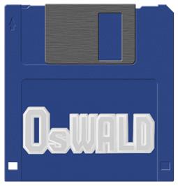 Cartridge artwork for Oswald Of The Ice Floes on the Commodore Amiga.