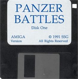 Cartridge artwork for Panzer Battles on the Commodore Amiga.