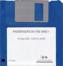Cartridge artwork for Passengers on the Wind on the Commodore Amiga.