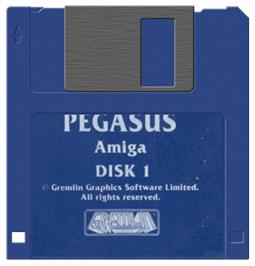 Cartridge artwork for Pegasus on the Commodore Amiga.