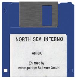 Cartridge artwork for Persian Gulf Inferno on the Commodore Amiga.