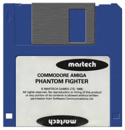 Cartridge artwork for Phantom Fighter on the Commodore Amiga.