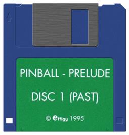 Cartridge artwork for Pinball Prelude on the Commodore Amiga.