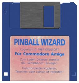 Cartridge artwork for Pinball Wizard on the Commodore Amiga.