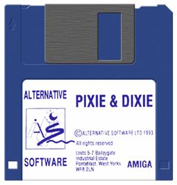 Cartridge artwork for Pixie And Dixie Featuring Mr Jinks on the Commodore Amiga.
