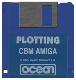 Cartridge artwork for Plotting on the Commodore Amiga.