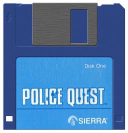 Cartridge artwork for Police Quest: In Pursuit of the Death Angel on the Commodore Amiga.