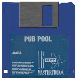 Cartridge artwork for Pool on the Commodore Amiga.