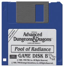 Cartridge artwork for Pool of Radiance on the Commodore Amiga.