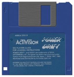 Cartridge artwork for Power Drift on the Commodore Amiga.