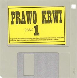 Cartridge artwork for Prawo Krwi on the Commodore Amiga.