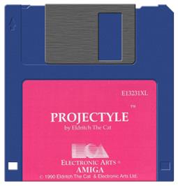Cartridge artwork for Projectyle on the Commodore Amiga.