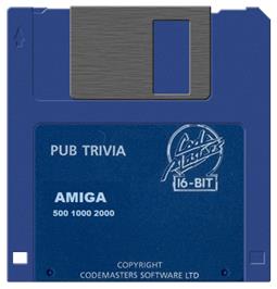 Cartridge artwork for Pub Trivia Simulator on the Commodore Amiga.