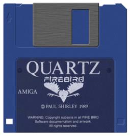 Cartridge artwork for Quartz on the Commodore Amiga.