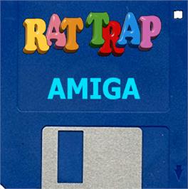 Cartridge artwork for Rat Trap on the Commodore Amiga.