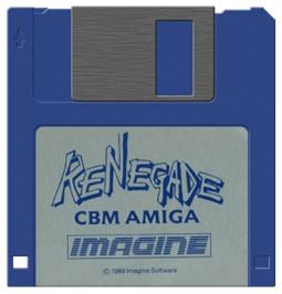 Cartridge artwork for Renegade on the Commodore Amiga.