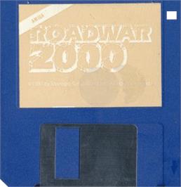 Cartridge artwork for Roadwar 2000 on the Commodore Amiga.