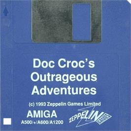 Cartridge artwork for Round the Bend on the Commodore Amiga.