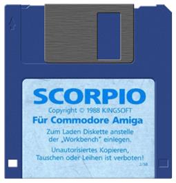 Cartridge artwork for Scorpio on the Commodore Amiga.
