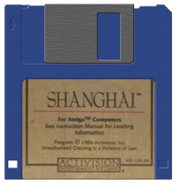 Cartridge artwork for Shanghai on the Commodore Amiga.