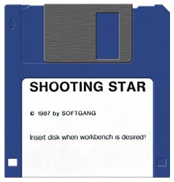 Cartridge artwork for Shooting Star on the Commodore Amiga.