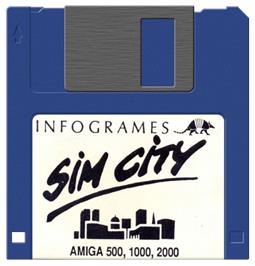 Cartridge artwork for Sim City: Terrain Editor on the Commodore Amiga.
