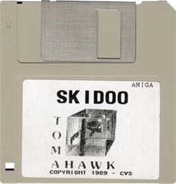Cartridge artwork for Skidoo on the Commodore Amiga.