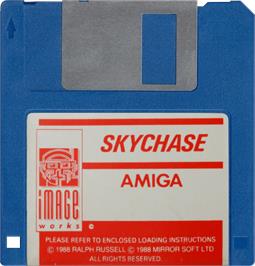 Cartridge artwork for SkyChase on the Commodore Amiga.
