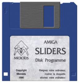 Cartridge artwork for Sliders on the Commodore Amiga.