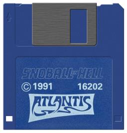 Cartridge artwork for Snoball In Hell on the Commodore Amiga.