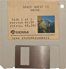 Cartridge artwork for Space Quest 2 - Chapter 2 - Vohaul's Revenge on the Commodore Amiga.