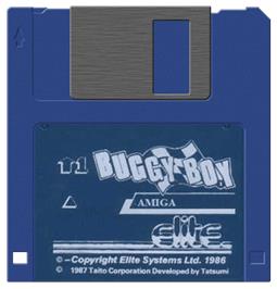 Cartridge artwork for Speed Buggy on the Commodore Amiga.