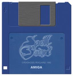 Cartridge artwork for Spellbound on the Commodore Amiga.