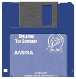 Cartridge artwork for Spellfire The Sorcerer on the Commodore Amiga.