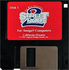 Cartridge artwork for Street Rod 2: The Next Generation on the Commodore Amiga.