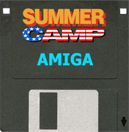 Cartridge artwork for Summer Camp on the Commodore Amiga.